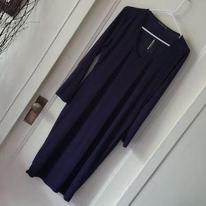 Navy Blue Fitted Dress